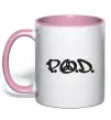 Чашка с цветной ручкой P.O.D. Нежно розовый Чашка с цветной ручкой P.O.D. Нежно розовый фото