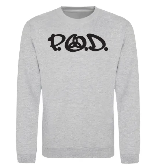 Свитшот P.O.D. Серый меланж фото