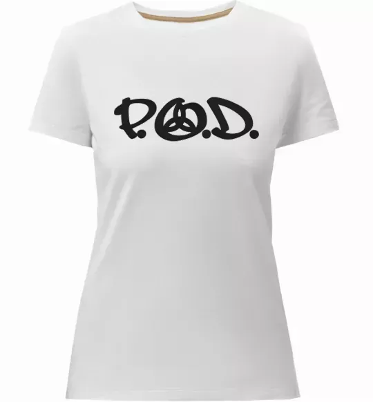 Жіноча преміум футболка P.O.D. Білий фото