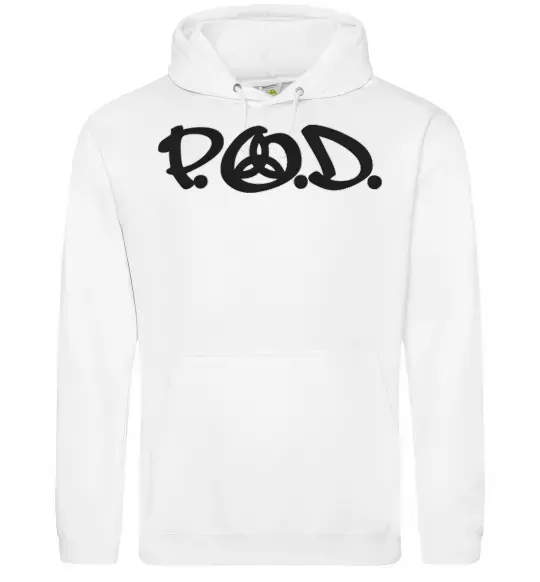 Чоловіча толстовка (худі) P.O.D. Білий фото