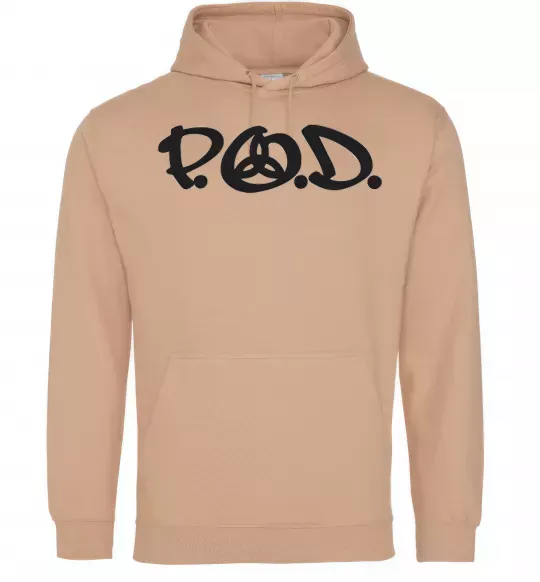 Чоловіча толстовка (худі) P.O.D. Пісочний фото
