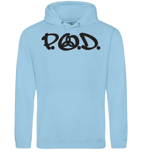 Мужская толстовка (худи) P.O.D. Голубой фото