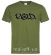 Мужская футболка P.O.D. Оливковый фото