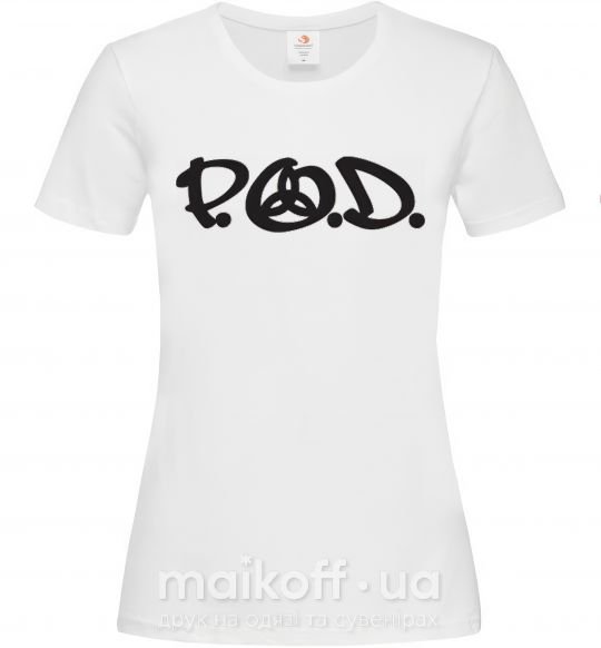Женская футболка P.O.D. Белый фото