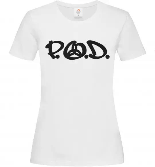 Женская футболка P.O.D. Белый фото