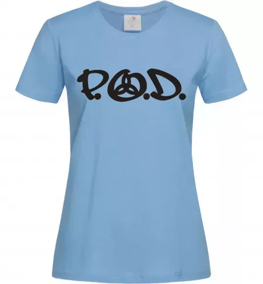 Женская футболка P.O.D. Голубой фото