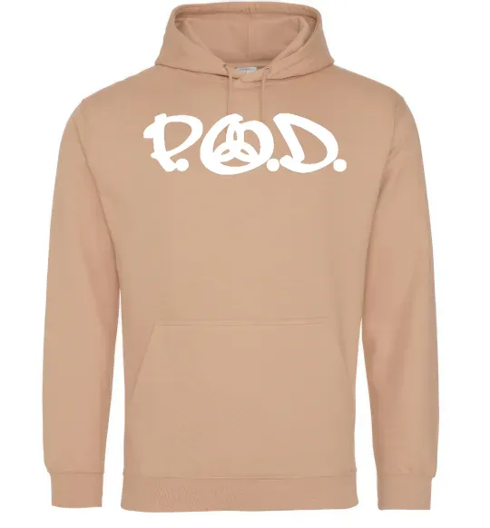 Женская толстовка (худи) P.O.D. Песочный фото