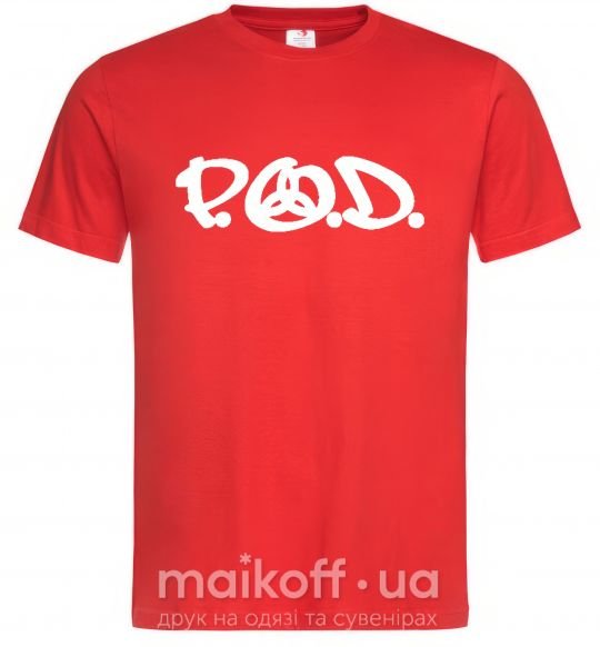 Мужская футболка P.O.D. Красный фото