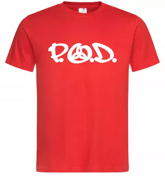 Мужская футболка P.O.D. Красный фото