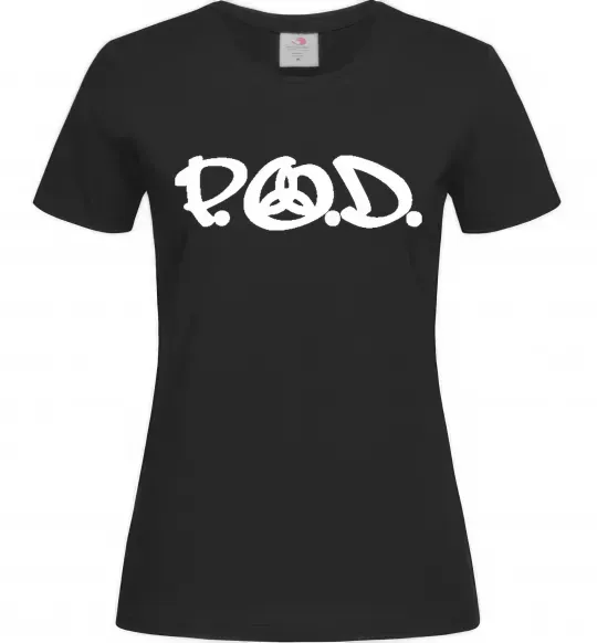 Женская футболка P.O.D. Черный фото