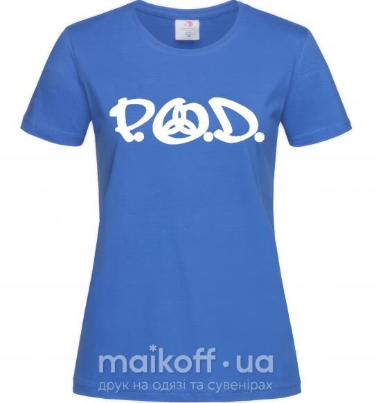 Жіноча футболка P.O.D. Яскраво-синій фото