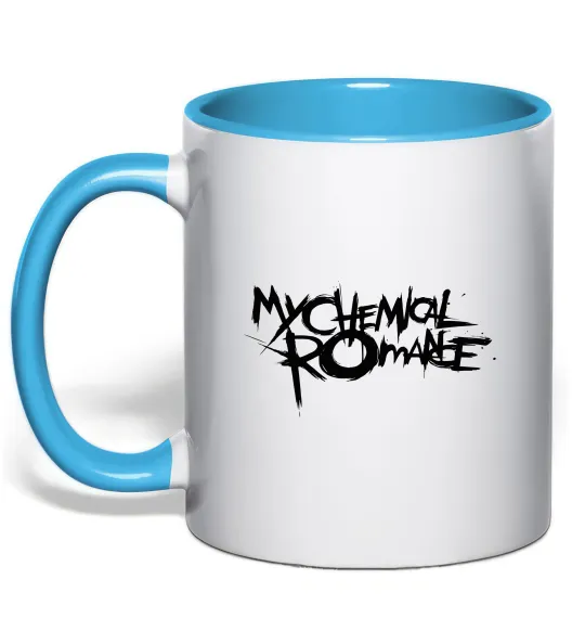 Чашка с цветной ручкой MY CHEMICAL ROMANCE Голубой фото