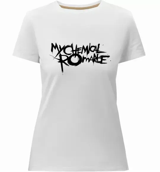 Жіноча преміум футболка MY CHEMICAL ROMANCE Білий фото