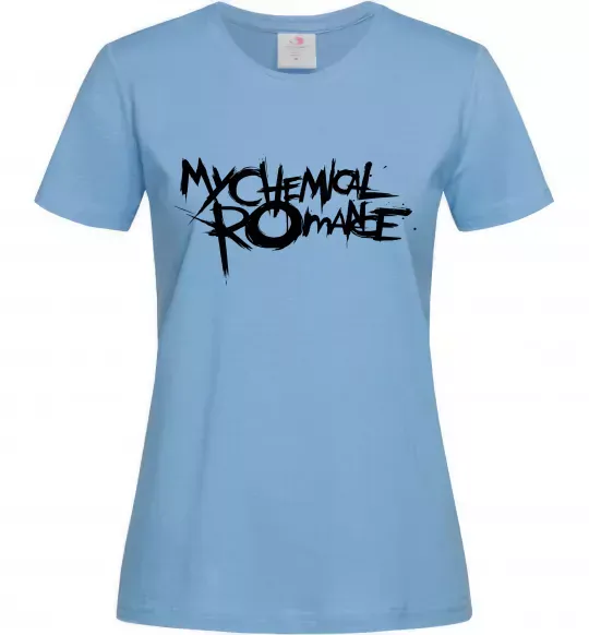 Женская футболка MY CHEMICAL ROMANCE Голубой фото