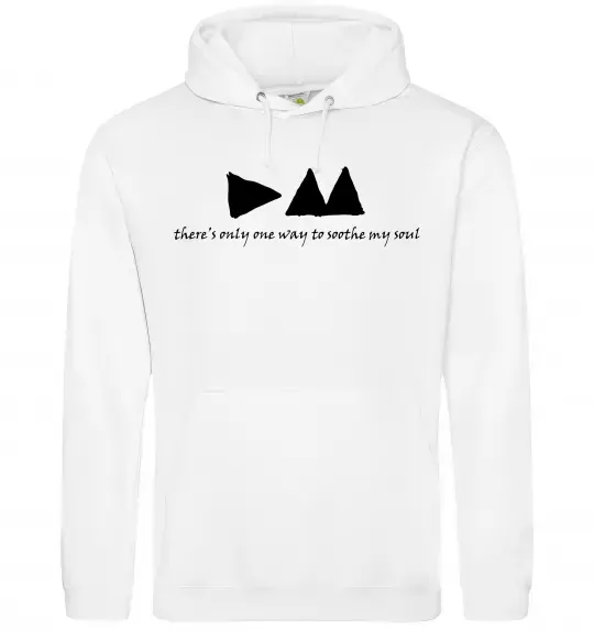 Чоловіча толстовка (худі) DEPECHE MODE Білий фото