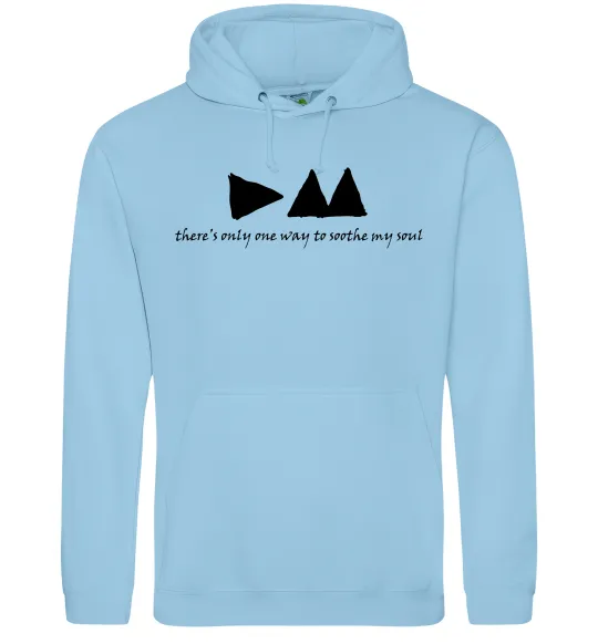 Чоловіча толстовка (худі) DEPECHE MODE Блакитний фото