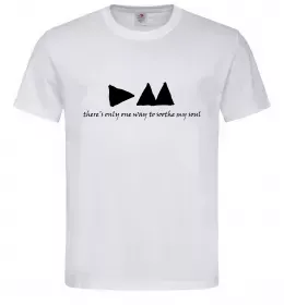 Мужская футболка DEPECHE MODE Белый фото