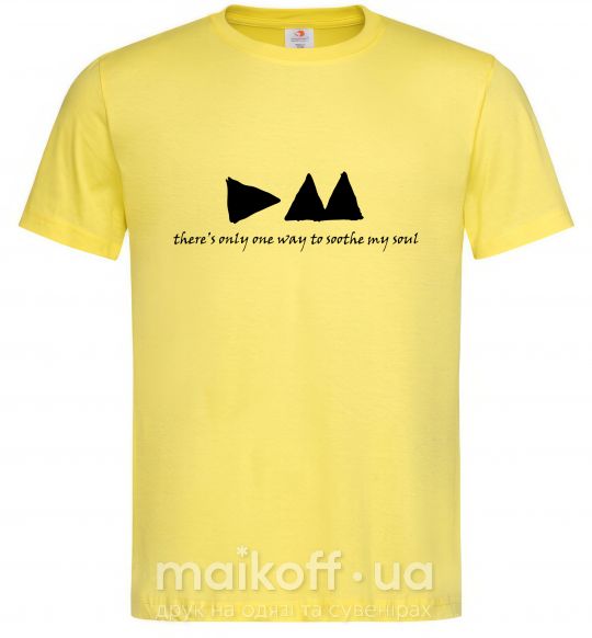 Мужская футболка DEPECHE MODE Лимонный фото
