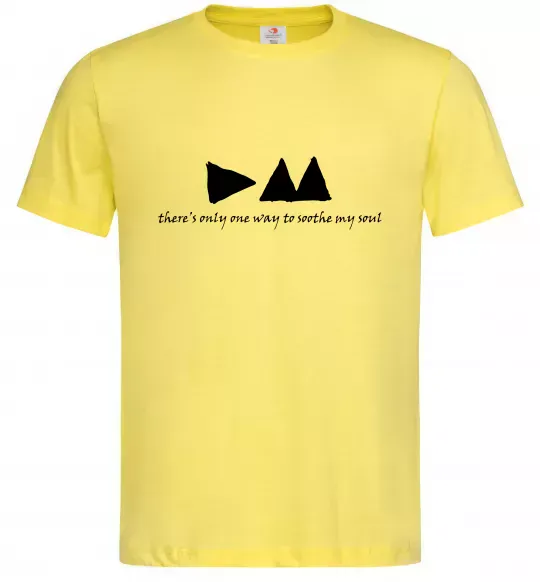 Чоловіча футболка DEPECHE MODE Лимонний фото