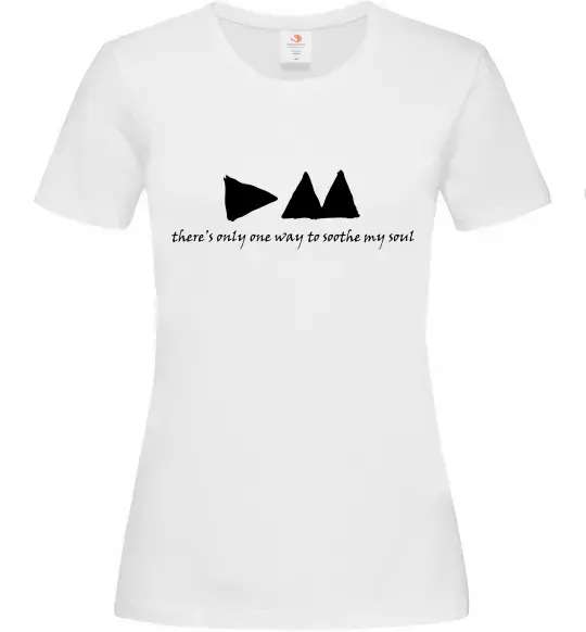 Женская футболка DEPECHE MODE Белый фото