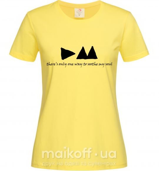 Жіноча футболка DEPECHE MODE Лимонний фото
