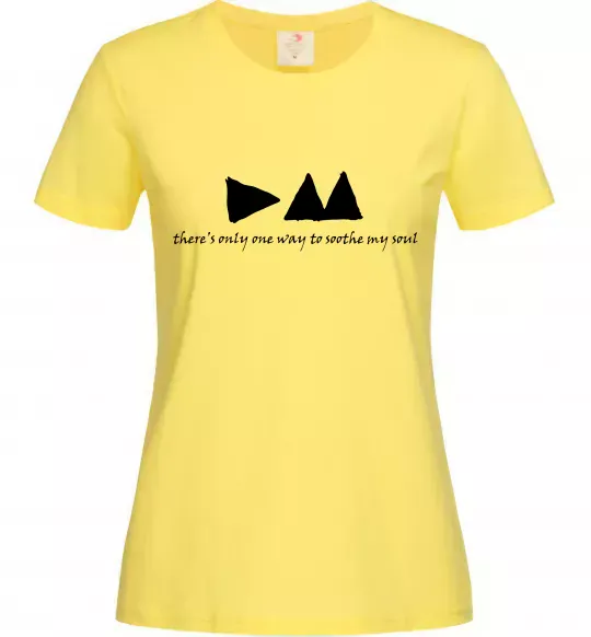 Женская футболка DEPECHE MODE Лимонный фото