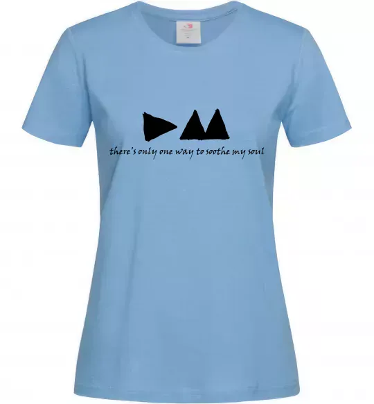 Женская футболка DEPECHE MODE Голубой фото