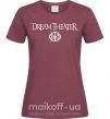 Жіноча футболка DREAM THEATER Бордовий фото