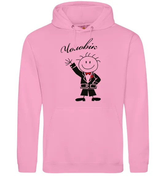 Мужская толстовка (худи) Чоловік Розовый фото