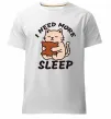 Мужская премиум футболка NEED MORE SLEEP Белый фото