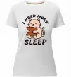 Женская премиум футболка NEED MORE SLEEP Белый фото