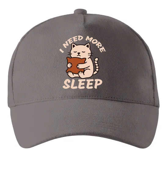 Кепка NEED MORE SLEEP Серый фото