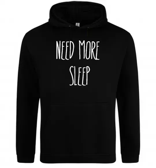 Мужская толстовка (худи) NEED MORE SLEEP Черный фото