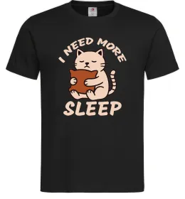Мужская футболка NEED MORE SLEEP Черный фото