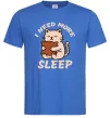 Мужская футболка NEED MORE SLEEP Ярко-синий фото