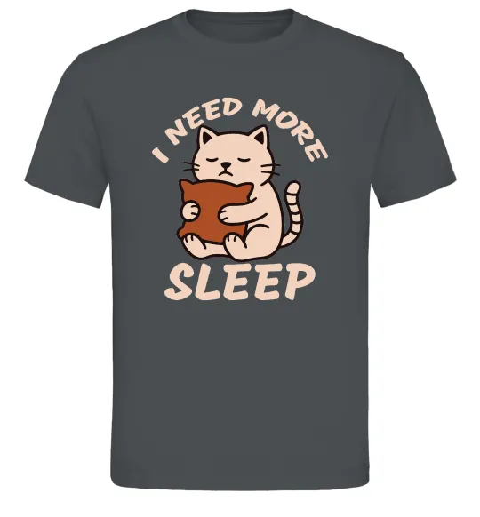 Мужская футболка NEED MORE SLEEP Графит фото