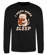 Світшот NEED MORE SLEEP Чорний фото