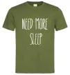 Мужская футболка NEED MORE SLEEP Оливковый фото