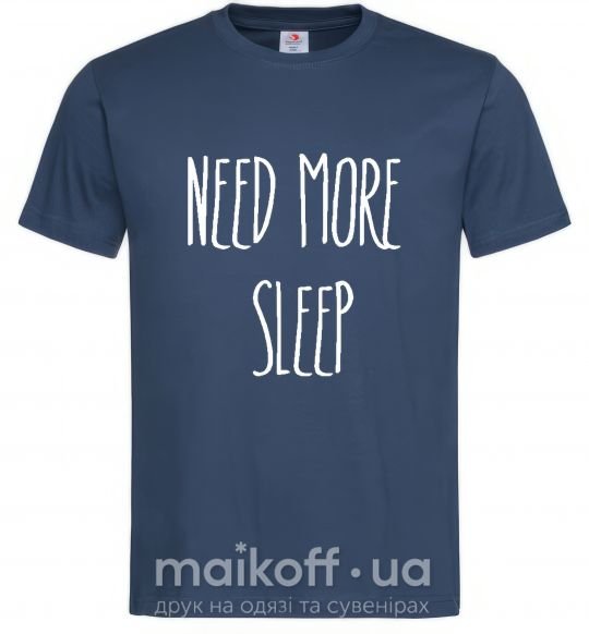 Мужская футболка NEED MORE SLEEP Темно-синий фото