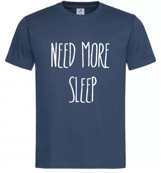 Мужская футболка NEED MORE SLEEP Темно-синий фото