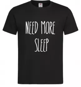 Чоловіча футболка NEED MORE SLEEP Чорний фото