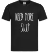 Мужская футболка NEED MORE SLEEP Черный фото