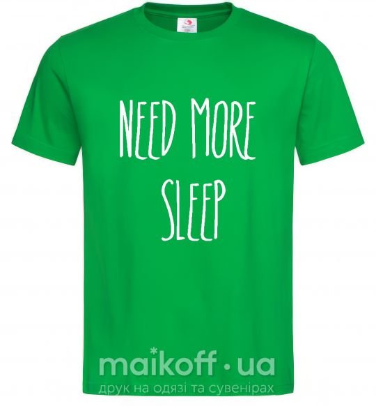 Чоловіча футболка NEED MORE SLEEP Зелений фото