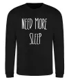 Свитшот NEED MORE SLEEP Черный фото