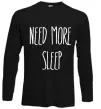 Лонгслив NEED MORE SLEEP Черный фото