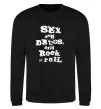 Свитшот SEX DRUGS ROCK N ROLL Черный фото