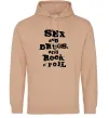 Жіноча толстовка (худі) SEX DRUGS ROCK N ROLL Пісочний Жіноча толстовка (худі) SEX DRUGS ROCK N ROLL Пісочний фото