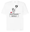 Футболка Оверсайз Good morning, world! Білий фото