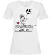 Жіноча футболка Good morning, world! Білий Жіноча футболка Good morning, world! Білий фото