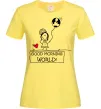 Жіноча футболка Good morning, world! Лимонний Жіноча футболка Good morning, world! Лимонний фото